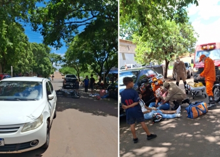 Acidente em ultrapassagem deixa dois feridos em Nova Andradina