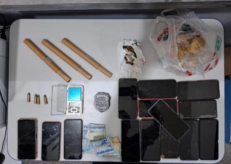 Três são presos por tráfico de drogas em operação da Polícia Civil em Água Clara