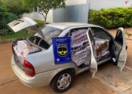Polícia Militar Rodoviária apreende cerca de 1,4 mil pacotes de cigarros contrabandeados em Angélica