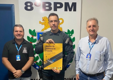Polícia Militar e UFMS fortalecem parceria para monitorar violência no trânsito em Nova Andradina