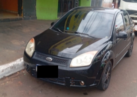 Polícia Militar recupera veículo furtado no centro de Nova Andradina