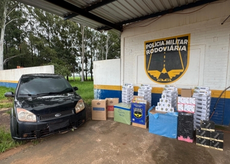 PMR apreende carga de contrabando avaliada em R$ 84 mil na MS-164