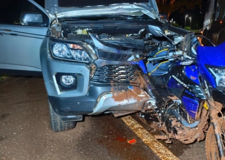 Motorista embriagado se envolve em acidente na BR-163 e motociclista morre após dois dias internado