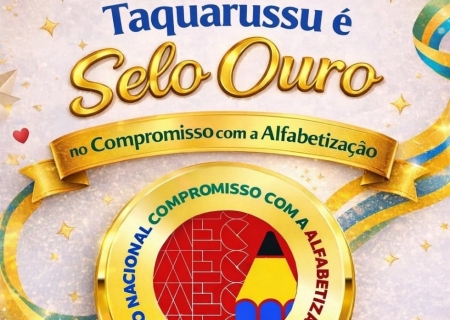 Taquarussu conquista Selo Ouro do MEC pelo segundo ano consecutivo