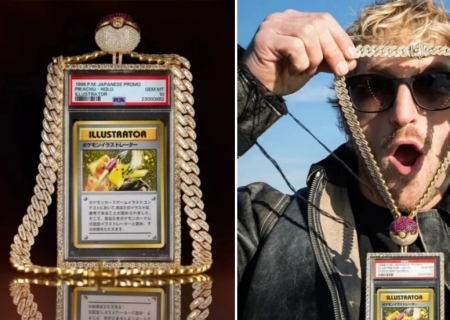 Logan Paul vende carta Pokémon por US$ 16,5 milhões com colar de diamantes