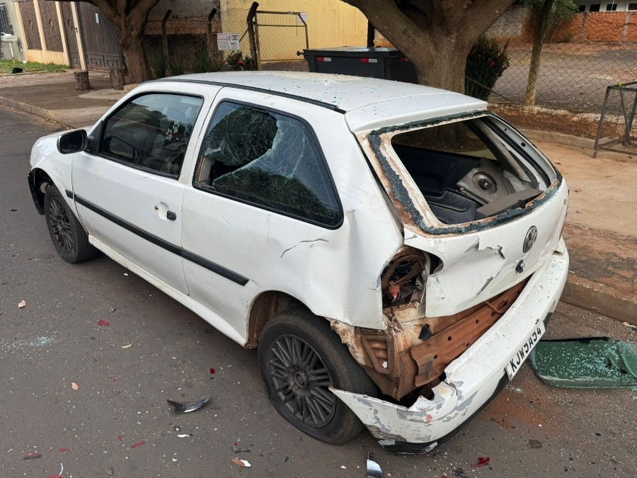 Motociclista fica ferido após bater em carro estacionado em Nova Andradina