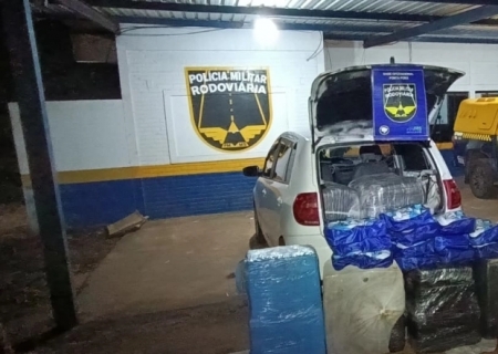 PMR realiza ações na MS-164, apreende mercadorias e cumpre mandado de prisão