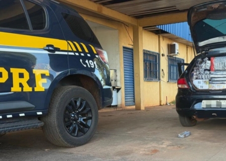 Automóvel carregado com cigarros é apreendido em Nova Alvorada do Sul