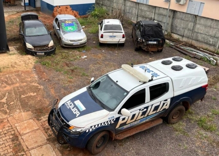 PM apreende comboio com mercadorias contrabandeadas após perseguição em Brasilândia