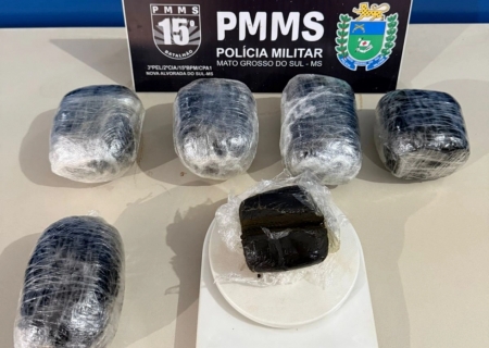 Mulher é presa com 2,5 kg de haxixe avaliados em R$ 175 mil em rodoviária de Nova Alvorada do Sul