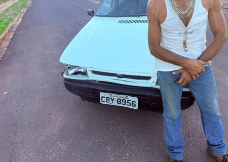 Motorista embriagado avança PARE, provoca colisão e é preso na Vila Operária