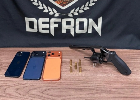 Foragido por tentativa de homicídio é preso pela DEFRON em Dourados com arma e celulares escondidos