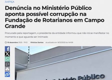 Sindjor-MS repudia tentativa de intimidação contra jornalista após reportagem sobre denúncia no MP
