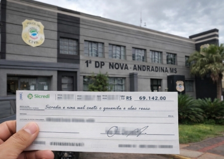 Cheque de R$ 69 mil é alvo de suspeita de clonagem em Nova Andradina