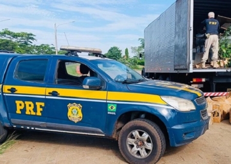 PRF apreende mais de 1,5 tonelada de maconha em caminhão na BR-267