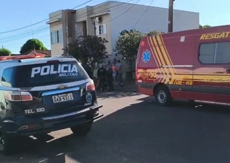 Criança de 11 anos fica ferida após acidente com bicicleta no centro de Nova Andradina