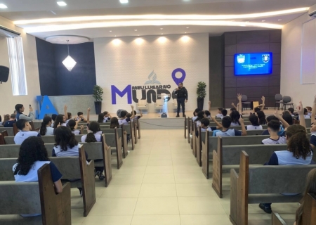 Polícia Militar realiza palestra sobre bullying e cyberbullying em escola de Nova Andradina