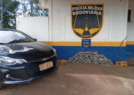 Polícia Rodoviária apreende quase 39 kg de drogas em fiscalização na MS-164