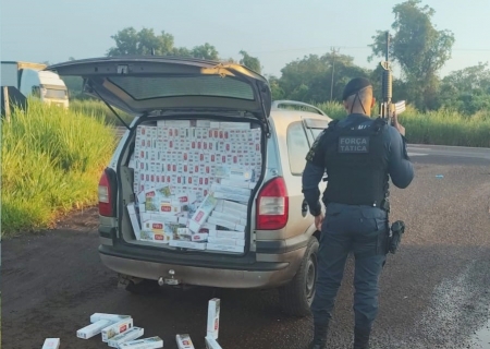 Polícia prende suspeito e apreende carga de cigarros contrabandeados em Nova Casa Verde