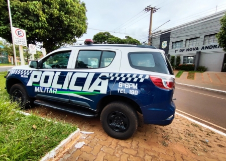 Furto de celular é registrado no centro de Nova Andradina e suspeito é detido pela Polícia Militar