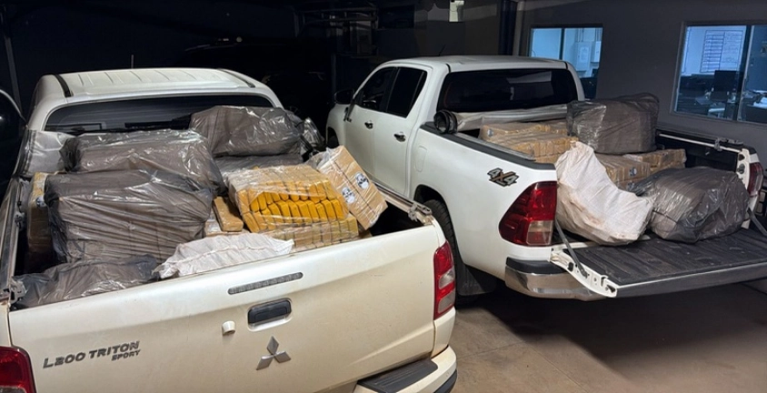 PF apreende cerca de uma tonelada de maconha em Ponta Porã