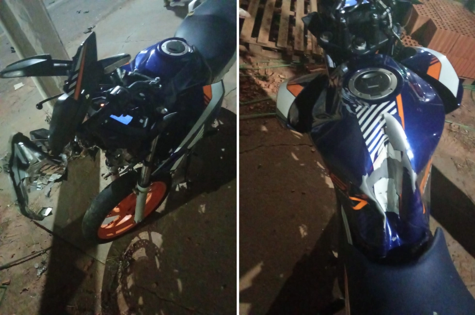 Motociclista fica em estado grave após acidente em cruzamento de Ivinhema