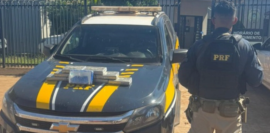 Dupla é presa pela PRF com 11 kg de cocaína em Ponta Porã