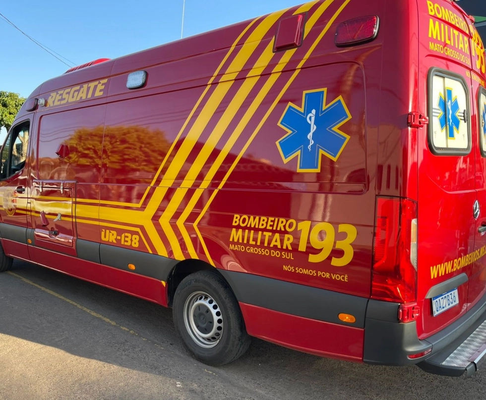 Ciclista fica ferido após colisão com motocicleta em Nova Andradina