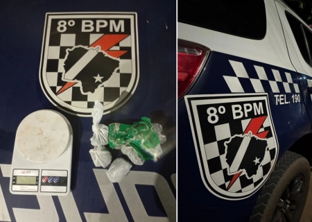 Força Tática prende jovem com droga durante fiscalização em bares