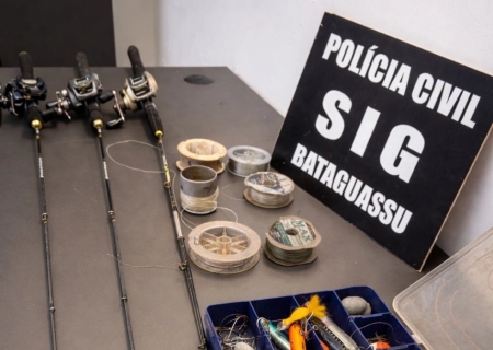 Polícia Civil recupera objetos de pesca furtados em Bataguassu