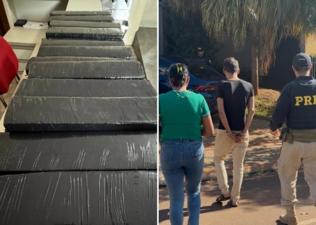 Casal é preso com 50 kg de maconha em ação conjunta da PRF e Força Tática na BR-376