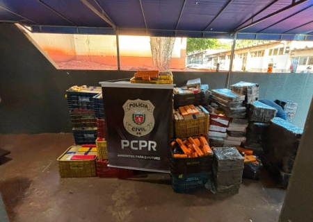Polícia Civil do Paraná apreende 4,1 toneladas de maconha em Foz do Iguaçu