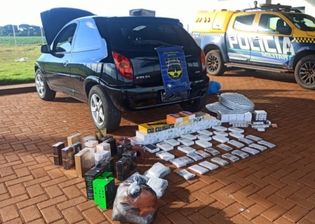 Grande apreensão de mercadorias ilegais gera prejuízo de R$ 284 mil ao crime em Maracaju