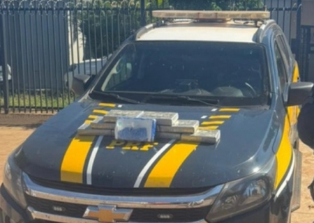 Dupla é presa pela PRF com 11 kg de cocaína em Ponta Porã