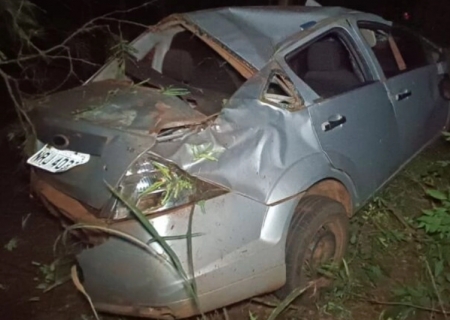 Idoso morre após capotamento na MS-276 entre Deodápolis e Dourados