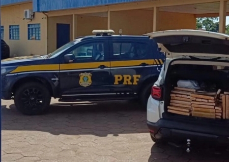 Automóvel carregado com maconha é apreendido pela PRF em Bataguassu