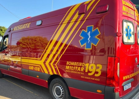 Ciclista fica ferido após colisão com motocicleta em Nova Andradina