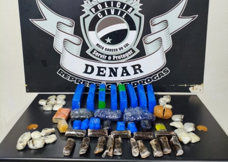DENAR intercepta 13 quilos de maconha enviados pelos Correios em Campo Grande