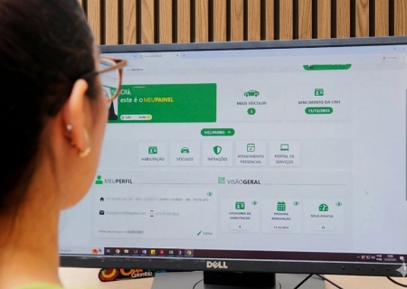 Portal Meu Detran completa um ano com 776 mil usuários em MS