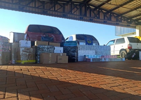 Polícia Rodoviária apreende três veículos com mercadorias ilegais em Maracaju