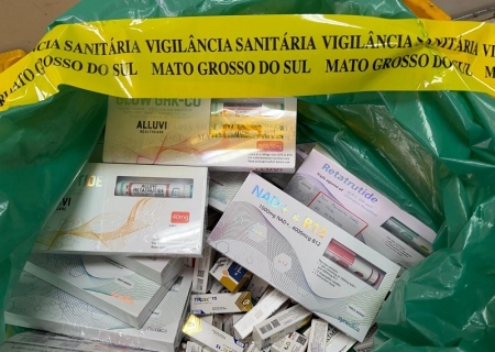 Operação apreende quase uma tonelada de emagrecedores irregulares em Campo Grande