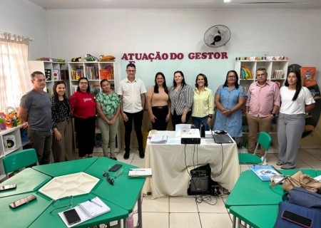 Taquarussu fortalece gestão escolar com formação voltada à alfabetização