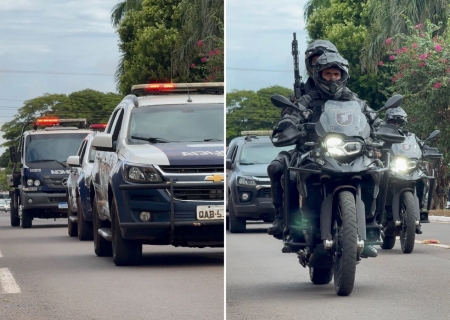PM reforça policiamento durante o New Route Motorcycle em Nova Andradina