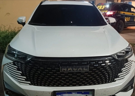 Automóvel roubado no RJ é recuperado após perseguição da PRF em Nova Alvorada do Sul