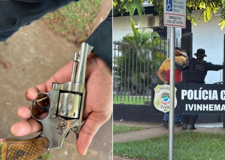 Força Tática prende homem por posse irregular de arma de fogo em Ivinhema