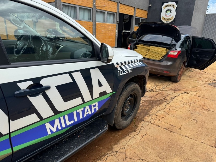 Carro “recheado” com maconha é apreendido em Batayporã