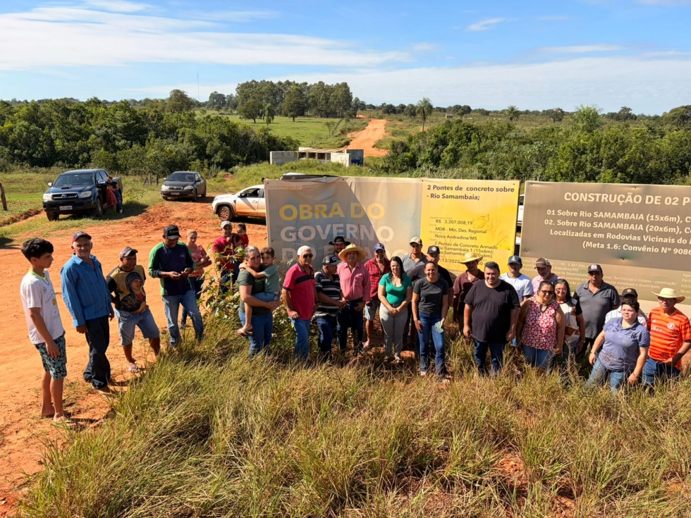 Famílias do Assentamento Teijin protestam por conclusão de pontes em Nova Andradina