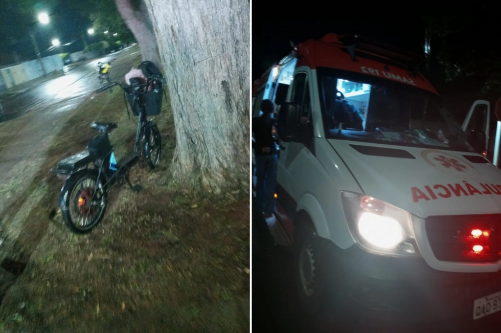 Adolescentes ficam feridas em colisão com bicicleta elétrica