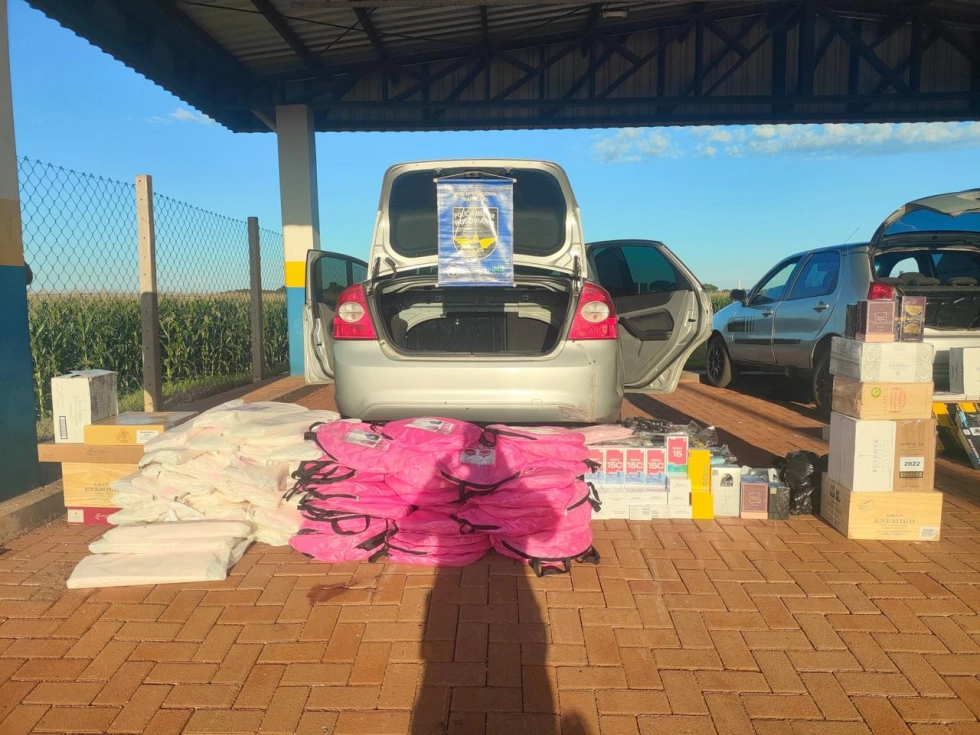 PMR apreende contrabando e causa prejuízo de R$ 139 mil ao crime na MS-162
