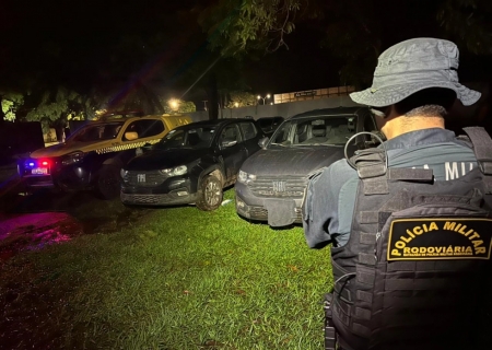 PMR recupera duas caminhonetes furtadas após fuga na MS-145